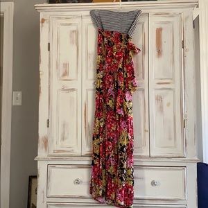 Strapless maxi dress